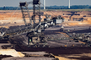 Coal and slag mining in the Brod-Gneotino mine